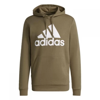 Image of adidas Essentials Fleece Big Logo Hoodie Mens - Orbit Green / White
