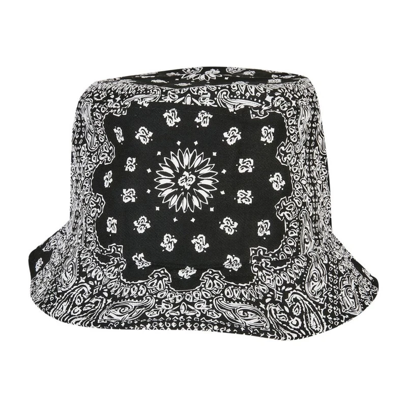 Image of Flexfit Flexfit Men Bandana Printed Bucket Hat in Black One Size Male 5063300060667