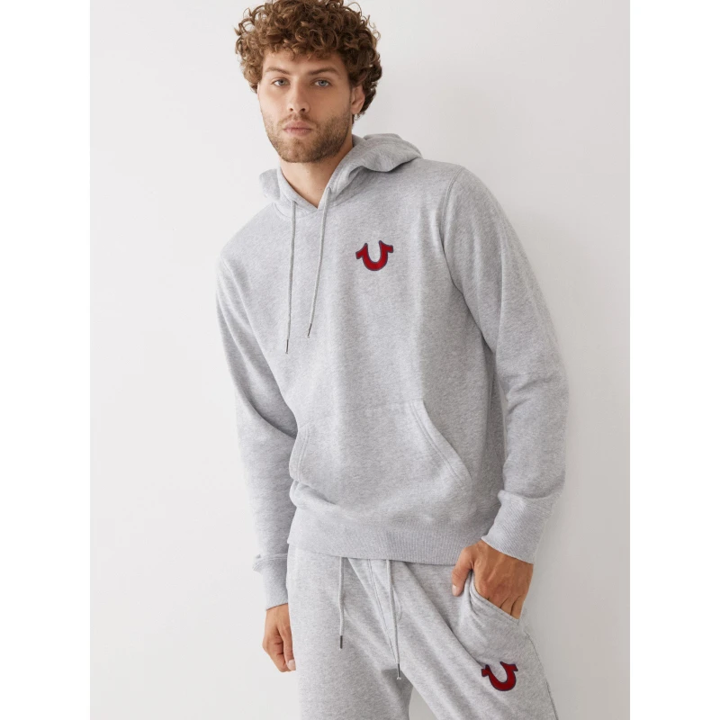 Image of True Religion Buddha Pllovr Heather Grey male XS