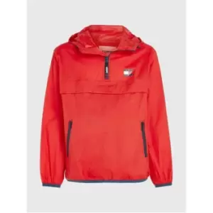 Image of Tommy Jeans Tjm Pckable Tech Chicago Popover - Red