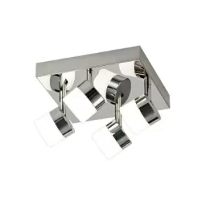 Image of Luminosa Lighting - 4 Light Ceiling, 4 x 5W LED, 4000K, 1700lm, IP44, Polished Chrome