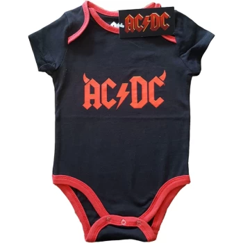 Image of AC/DC - Horns Kids 6-9 Months Babywear - Black