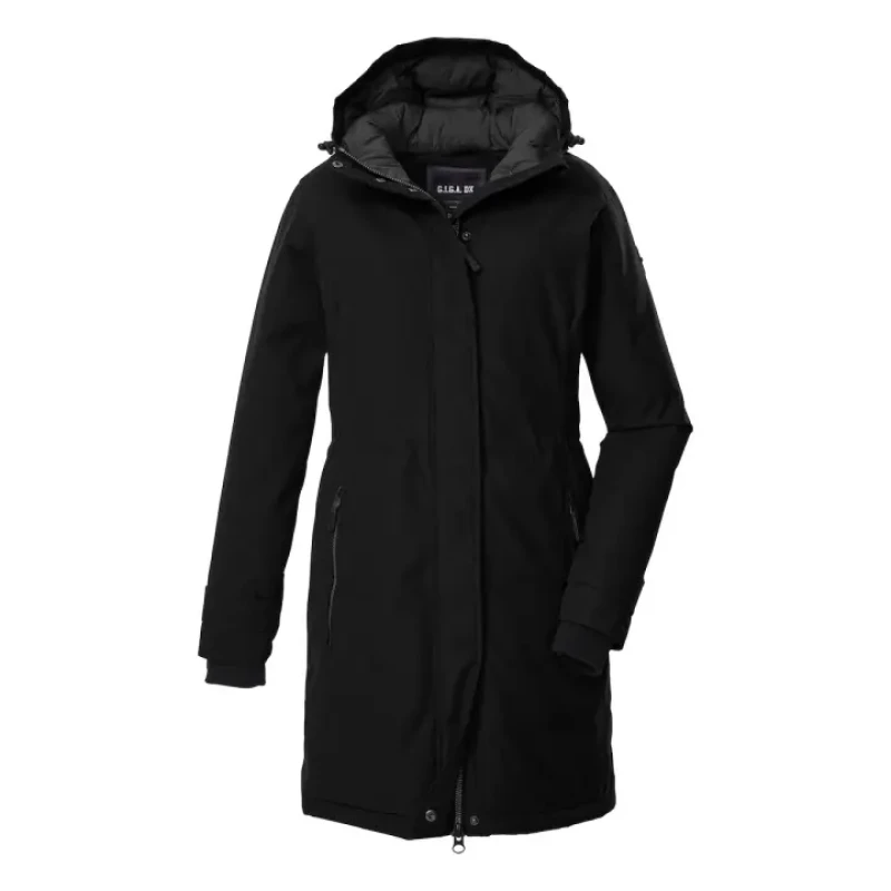 Image of Womens hooded parka Killtec GW 22 Noir Female 40