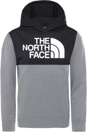 Image of The North Face Boys Surgent Pullover Colour Block Hoodie - Black/Grey