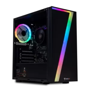 Image of Fierce Tornado AMD Ryzen 5 5600G 16GB 1TB HDD Windows 10 Desktop Gaming PC Bundle with Headset Keyboard & Mouse and Moni