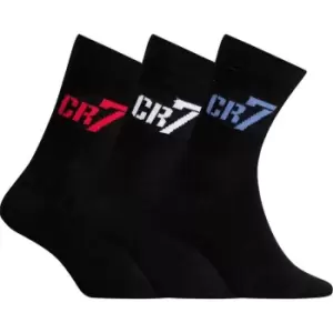 Image of Cristiano Ronaldo CR7 Socks 3 Pack - Black