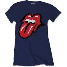 Image of The Rolling Stones - No Filter Tongue Womens XX-Large T-Shirt - Blue