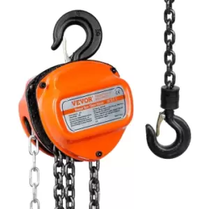 Image of VEVOR Manual Chain Hoist, 1/2 Ton 1100 lbs Capacity 10 FT Come Along, G80 Galvanized Carbon Steel with Double-Pawl Brake, Auto Chain Leading & 360°