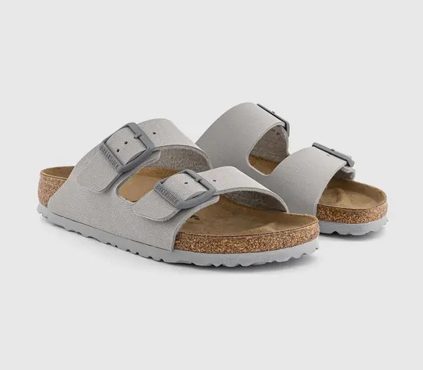 Image of Birkenstock Womens Arizona Two Strap Sandals Stone Coin BF, 8