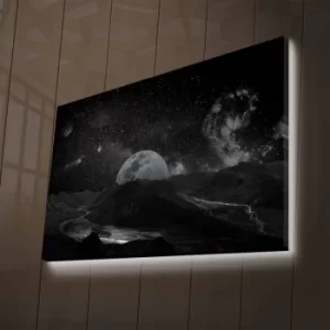 Image of NASA-026 Multicolor Decorative LED Lighted Canvas Painting