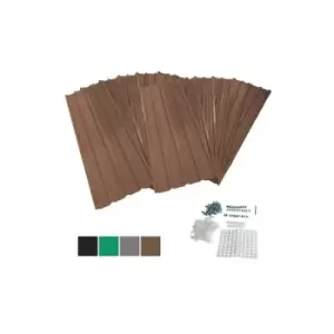 Image of BIRCHTREE 12x Metal Roof Sheets 1200x516mm RSS01 Coffee