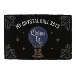 Image of Something Different Crystal Ball Door Mat (One Size) (Black)