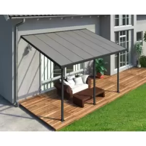 Image of Canopia Feria 3 x 4 Aluminum Patio Cover Dark Grey