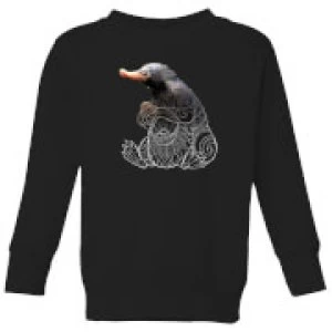 Image of Fantastic Beasts Tribal Niffler Kids Sweatshirt - Black - 3-4 Years