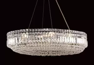 Image of Olovo Crystal Oval Ceiling Chrome