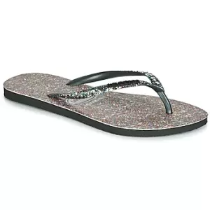 Image of Havaianas SLIM CARNAVAL womens Flip flops / Sandals (Shoes) in Black / 3,4 / 5,39 / 40,7.5,1 / 2 kid,5,8,3 / 4,6 / 7,1 / 2 kid