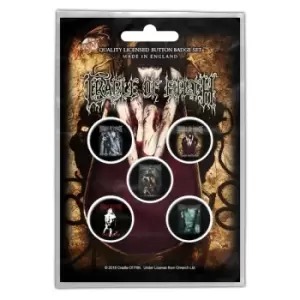 Image of Cradle Of Filth - Albums Button Badge Pack
