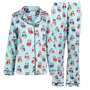 Image of Bedhead Wise Owl Long Sleeve Pyjama Set - Wise Owl