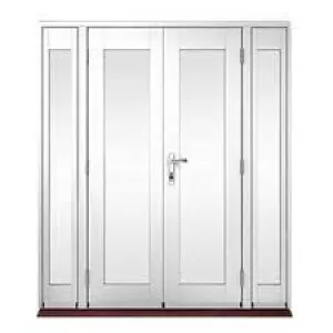 Image of Wickes Upvc French Doors 1490 x 2090 mm with 1 Demi Panel 300mm