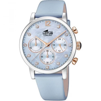 Image of Lotus Blue Ladies Chronograph Watch - L18674/3
