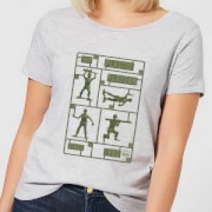 Image of Toy Story Plastic Platoon Womens T-Shirt - Grey - S