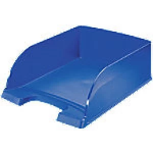 Image of Leitz Letter Tray 52330035 Polystyrene Blue 25.5 x 35.7 x 10.3 cm