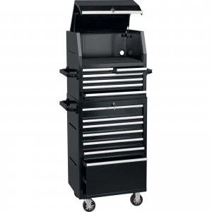 Image of Draper 13 Drawer Roller Cabinet and Tool Chest Black