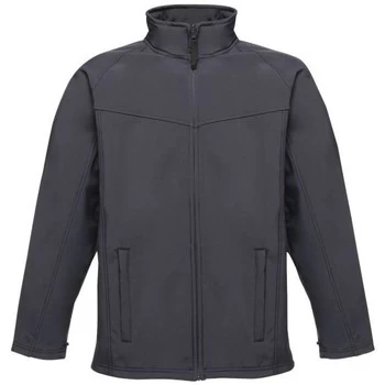 Image of Professional UPROAR Interactive Softshell Jacket mens Jacket in Blue - Sizes UK S,UK M,UK L,UK XL,UK XXL,UK 3XL,UK 4XL