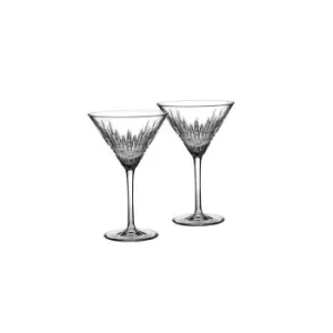 Image of Waterford Lismore Diamond Martini 0.125ltr Pair - Crystal