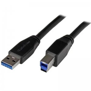 Image of StarTech.com Active USB 3.0 Usb-a To Usb-b Cable - M/M 5M Cable