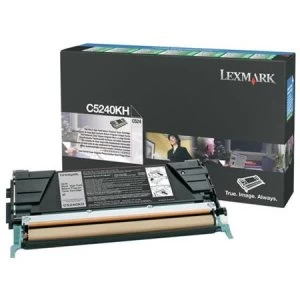 Image of Lexmark C5240KH Black Laser Toner Ink Cartridge