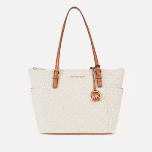 Image of Michael Kors Womens Sinclair Large East West Grab Tote Bag - Vanilla/Acrn