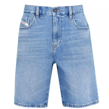 Image of Diesel D-Strukt Shorts - Wshd Blue 01