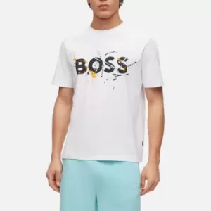 Image of BOSS Orange TeeArt Graphic Cotton T-Shirt - S