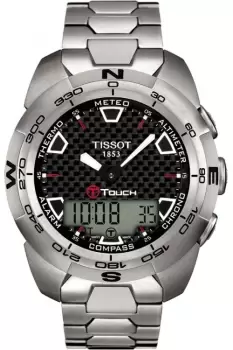 Image of Mens Tissot T-Touch Expert Titanium Alarm Chronograph Watch T0134204420100