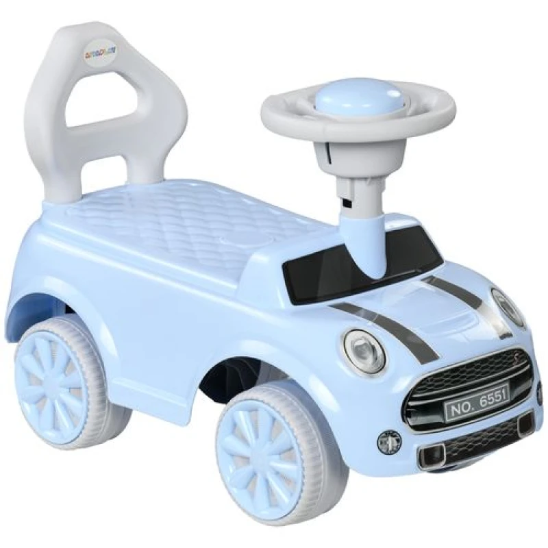 Image of AIYAPLAY Ride On Car Foot To Floor Sliding Car w/ Air Horn - Light Blue TJ Hughes 5056725586652