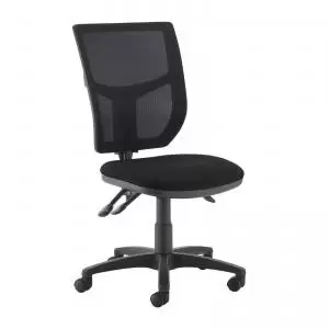 Image of Altino mesh back asynchro operator chair with no arms - black