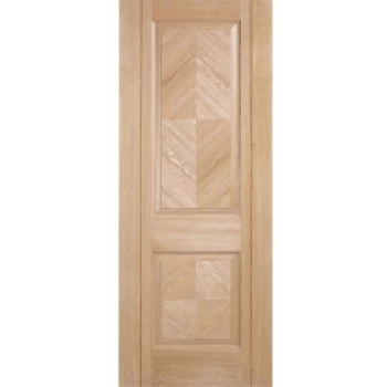 Image of LPD Madrid 2 Panel Fully Finished Oak Internal Door - 1981mm x 838mm (78 inch x 33 inch)