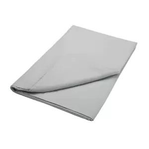 Image of Bedeck of Belfast Grey Pima Cotton 200 Thread Count Saffi' Flat Sheet - double