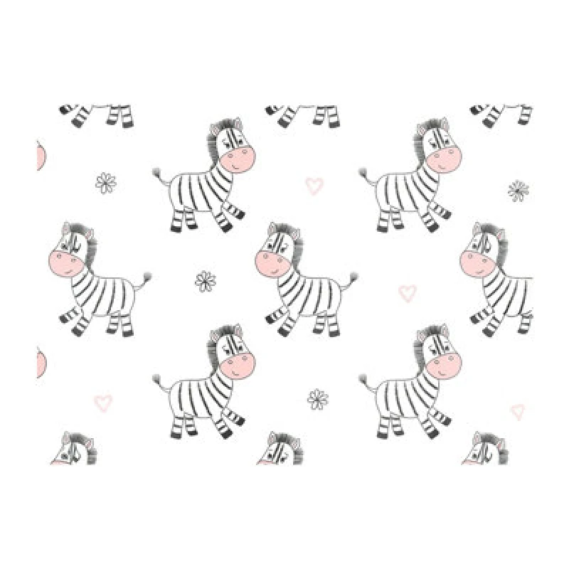 Image of Warren Reed Designer Cute Hand Drawn Zebra Glass Chopping Board