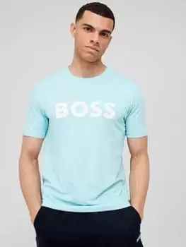 Image of BOSS Thinking 1 Regular Fit T-Shirt-Open Blue Size 6XL, Men