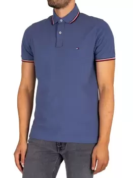 Image of Tipped Slim Polo Shirt