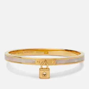 Image of Kate Spade New York Lock & Spade Gold-Plated Charm Bangle
