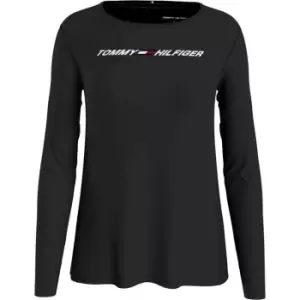 Image of Tommy Sport Graphic Crew Neck Tee - Black