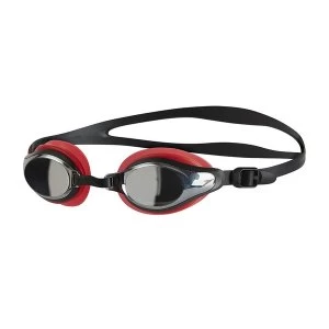 Image of Speedo Mariner Supreme Mirror Goggles Red/Silver Adult