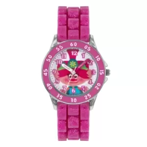 Image of Universal Trolls Pink Silicone Strap Watch TRT9001