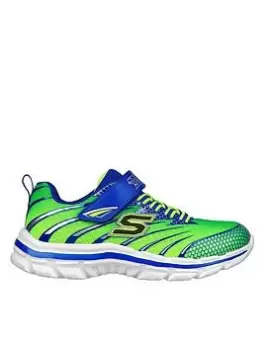 Image of Skechers Nitrate Trainer, Green, Size 3 Older