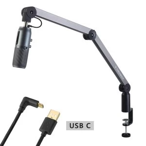 Image of Thronmax Caster (USB C) - Microphone Boom Arm with Integrated Cable