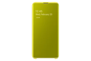 Image of Samsung Yellow Galaxy S10e Clear View Cover