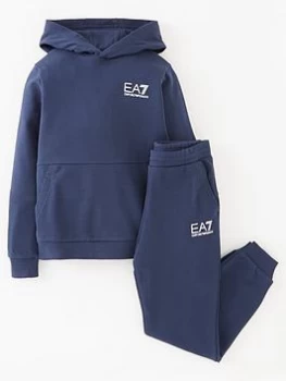 Image of Emporio Armani EA7 Sporty Core Identity Tracksuit Navy Size 4 Years Boys